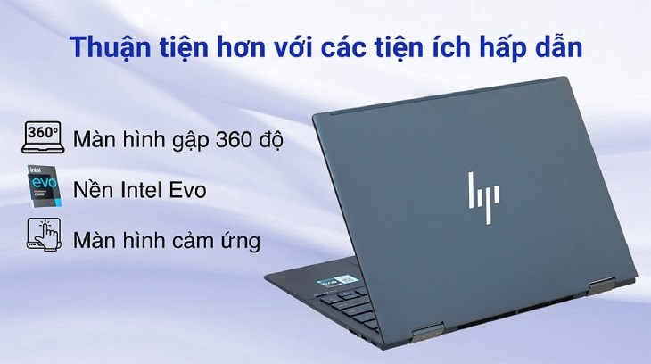 Laptop HP Envy X360 13 bf0090TU i7 với khả năng gập 360 độ tạo thành một máy tính bảng tiện lợi