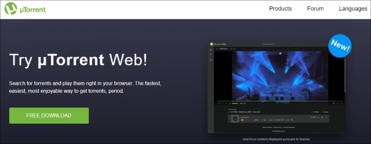 Bạn có thể tải Torrent tại website chính thức