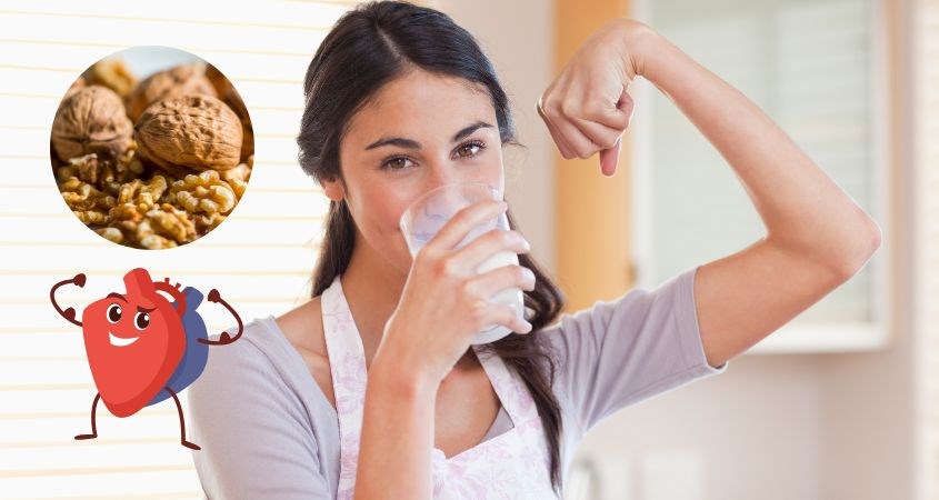 Sữa hạt óc chó hỗ trợ tim mạch hoạt động tốt hơn