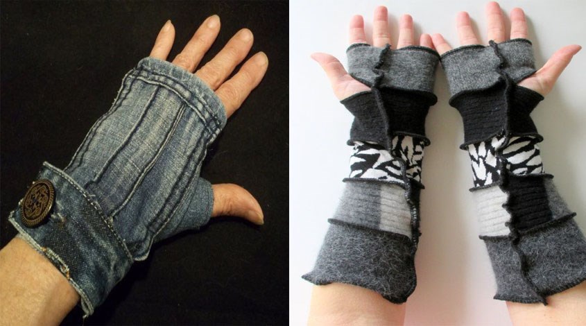 Tạo những chiếc găng tay từ quần áo cũ 