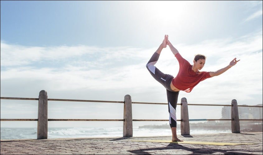 Tư thế vũ công balance yoga