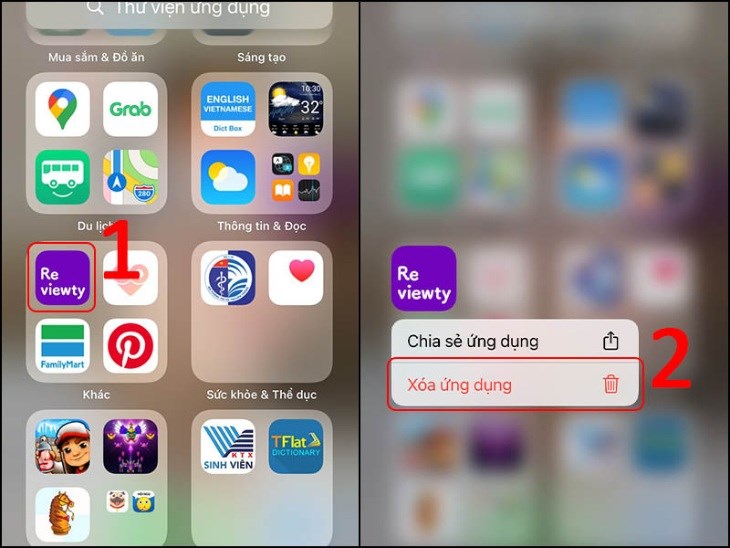 Xóa ứng dụng khỏi iPhone ngay trên màn hình nền