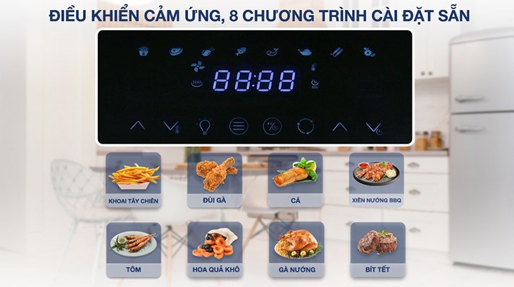 Nồi chiên không dầu Hafele HS-AF1102B (535.43.715) được cài đặt sẵn nhiều chế độ nấu ăn, mang đến những món ăn thơm ngon, tròn vị