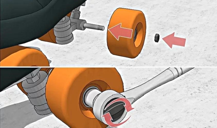 Lắp vòng bi lại như ban đầu