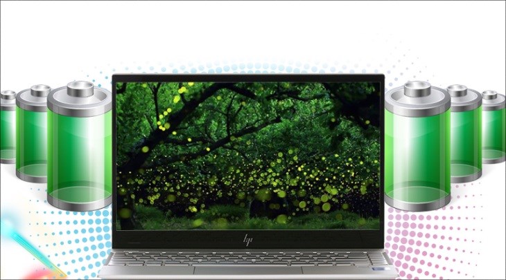 Laptop HP Envy có dung lượng lớn đáp ứng nhu cầu sử dụng liên tục trong nhiều giờ liền