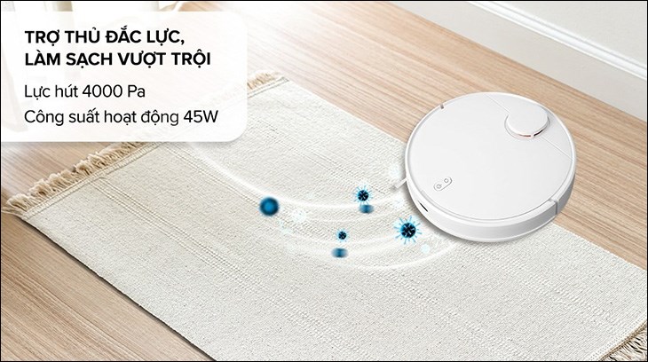 Sản phẩm có công suất hoạt động mạnh mẽ, giúp hút sạch các bụi bẩn trên sàn nhà