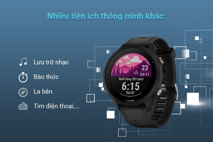 Đồng hồ Garmin 955 có nhiều tiện ích hỗ trợ người dùng