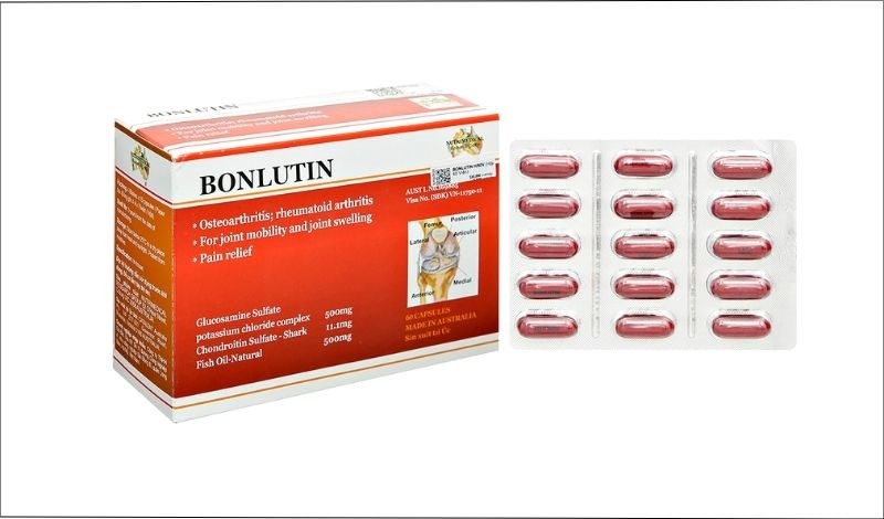 Bonlutin giảm triệu chứng thoái hóa khớp gối (4 vỉ x 15 viên)