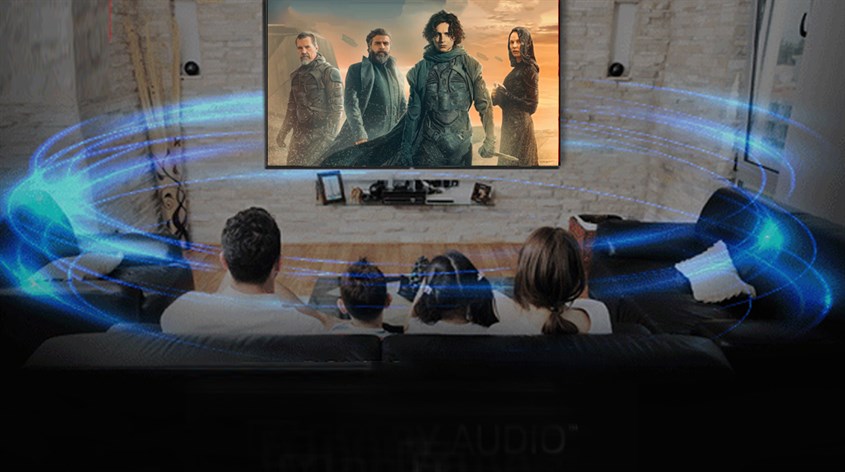 Công nghệ S-Master Digital Amplifier trên Google Tivi Sony 4K 55 inch KD-55X80K giúp loại bỏ tiếng ồn và độ nhiễu