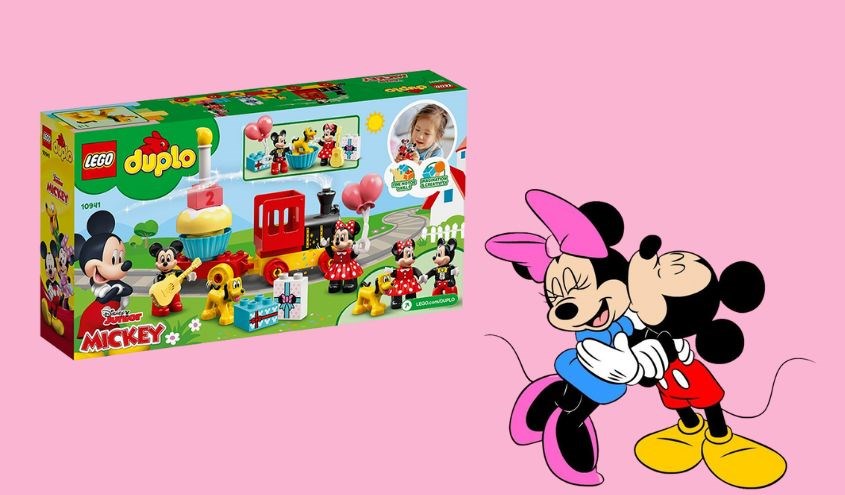Đồ chơi đoàn tàu sinh nhật của Mickey & Minnie Lego Duplo 10941 (22 chi tiết)