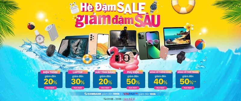 Khuyến mãi Hè đậm sale - Giảm đậm sâu