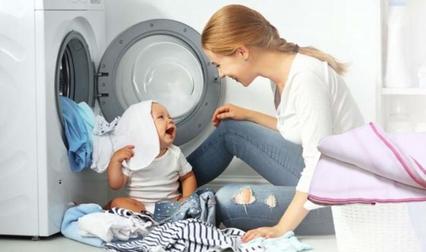 Giặt máy khăn sữa