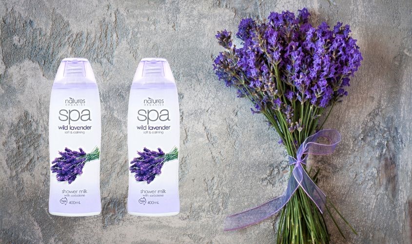 Sữa tắm Spa Wild Lavender hương lavender 400 ml phù hợp với da nhạy cảm