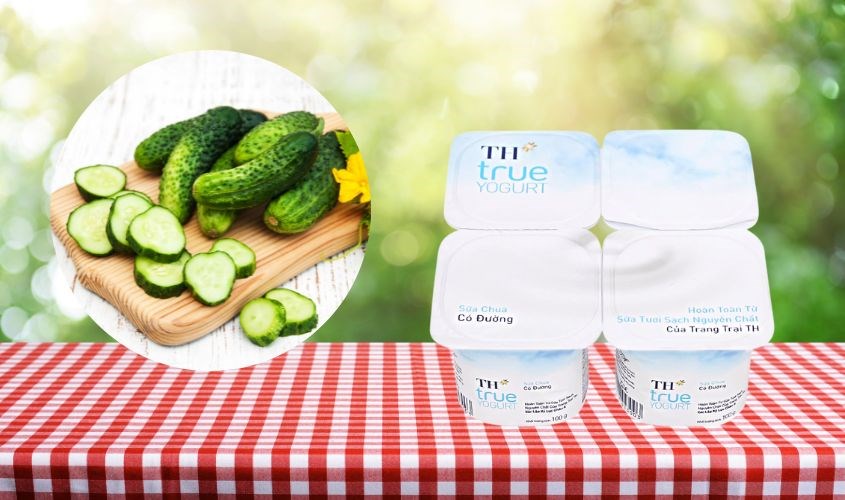 Lốc 4 hộp sữa chua có đường TH true YOGURT 100g