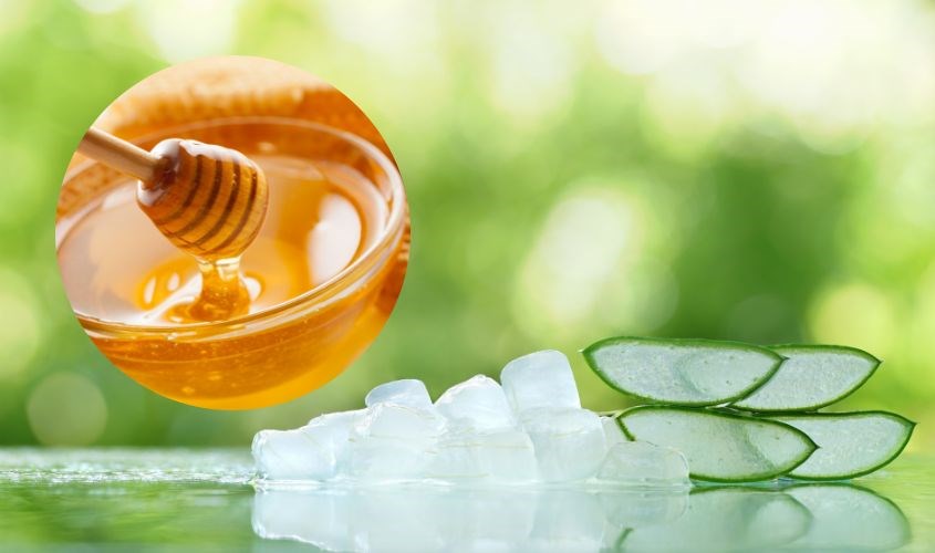 Tắm trắng bằng nha đam và mật ong