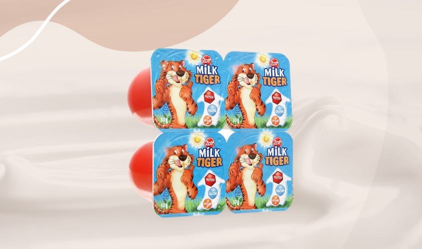 Lốc 4 hộp sữa chua phô mai Zott vị dâu vani 50g thơm ngon bổ dưỡng