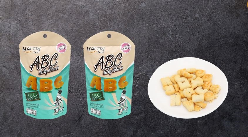 Bánh quy Mai Tri ABC vị mặn gói 25g