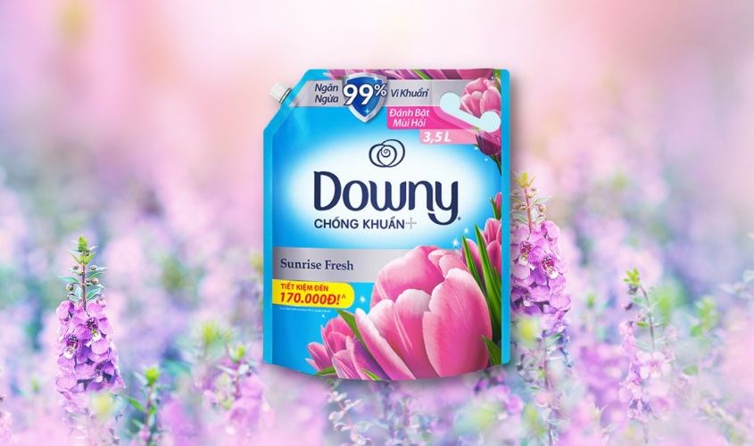Nước xả Downy chống khuẩn hương nắng mai túi 3.5 lít 