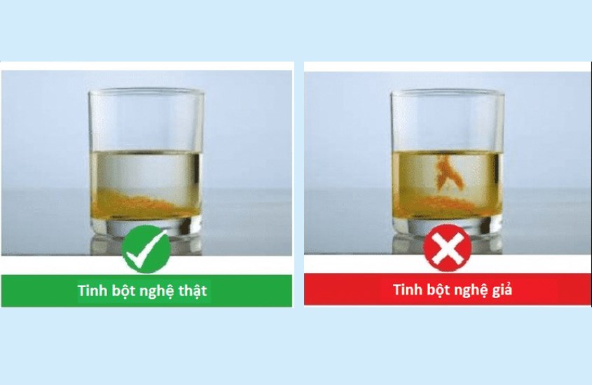 Phân biệt bằng nước đun sôi để nguội Phân biệt bằng nước đun sôi để nguội