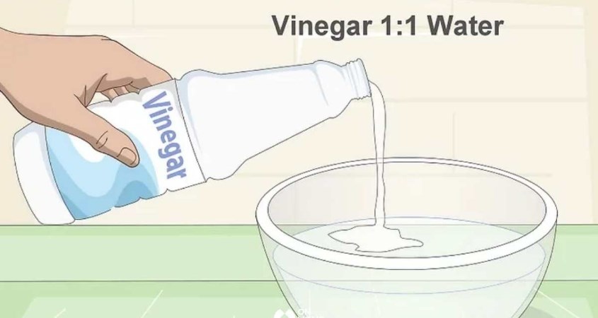 Phương pháp sử dụng giấm và nước ấm