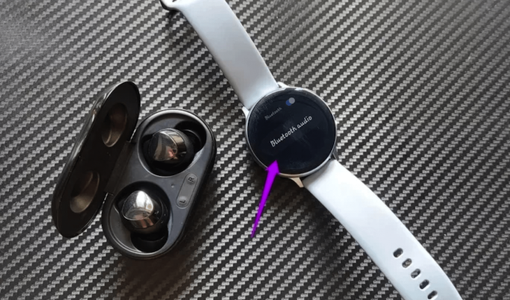 Kết nối Galaxy Buds với smartwatch Galaxy Active 2 thông qua điện thoại ghép cặp với smartwatch này 