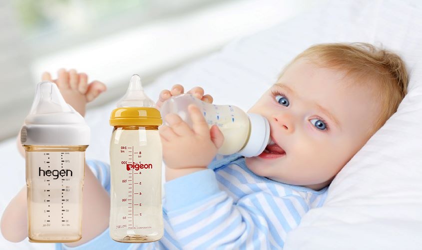 Mẹ nên chọn bình sữa phù hợp với kinh tế và sở thích của bé