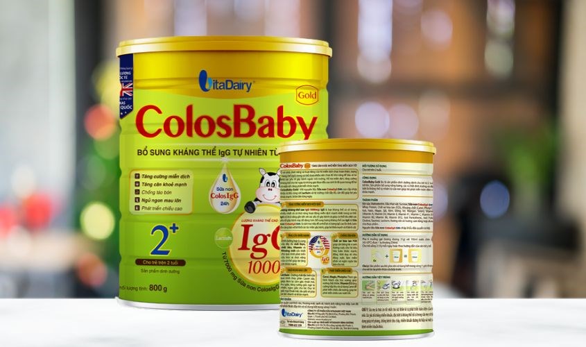 Sữa bột ColosBaby Gold 2+ hương vani 800g thơm ngon bổ dưỡng