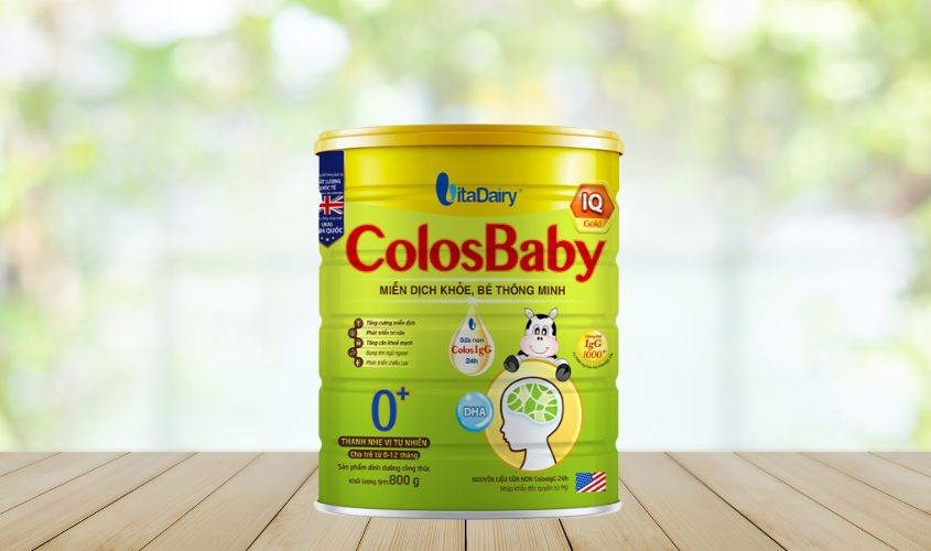 Sữa bột ColosBaby IQ Gold 0+ hương vani 800g bổ dưỡng cho bé