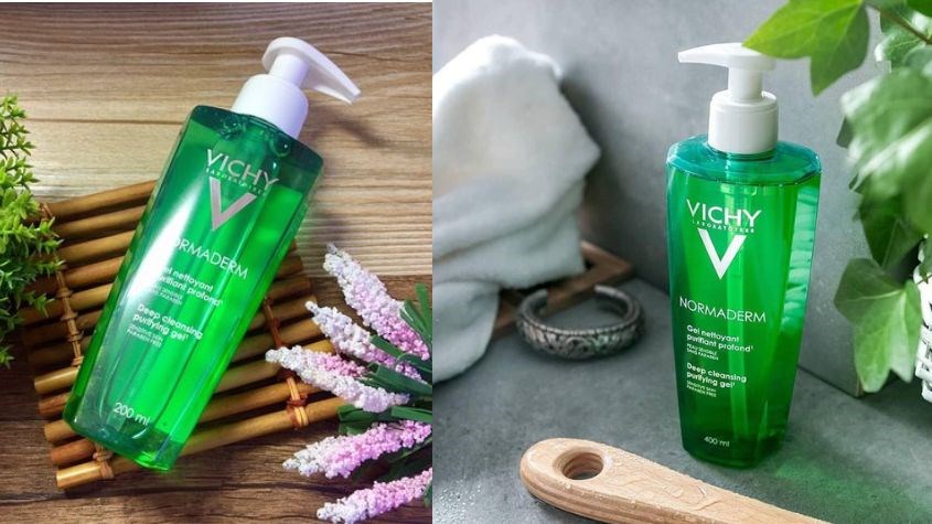 Gel rửa mặt làm sạch sâu, giảm bã nhờn dành cho da dầu mụn Vichy Normaderm 200 ml