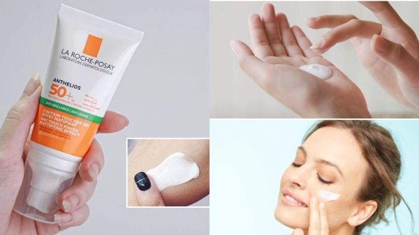 Kem chống nắng La roche Posay có kết cấu cream đặc, thẩm thấu nhanh, không bết dính