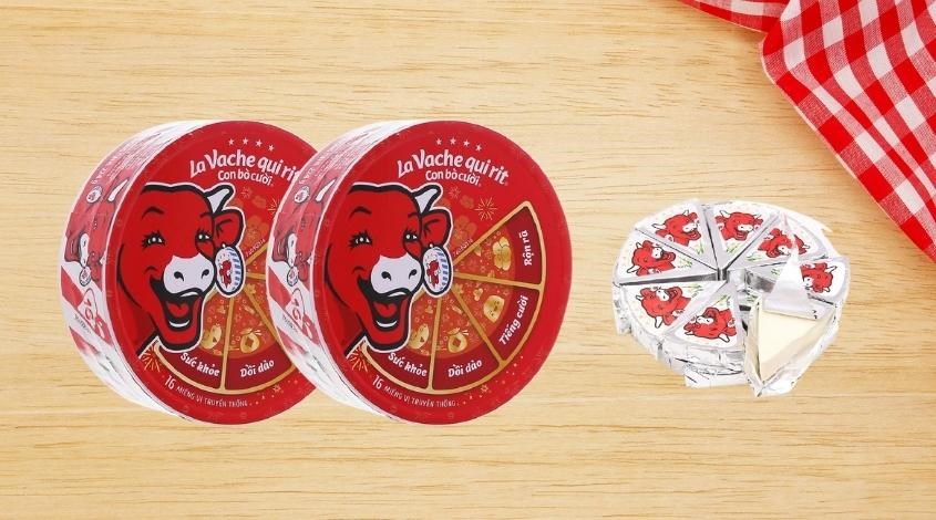 Phô mai Con Bò Cười vị truyền thống hộp 224g (16 miếng)