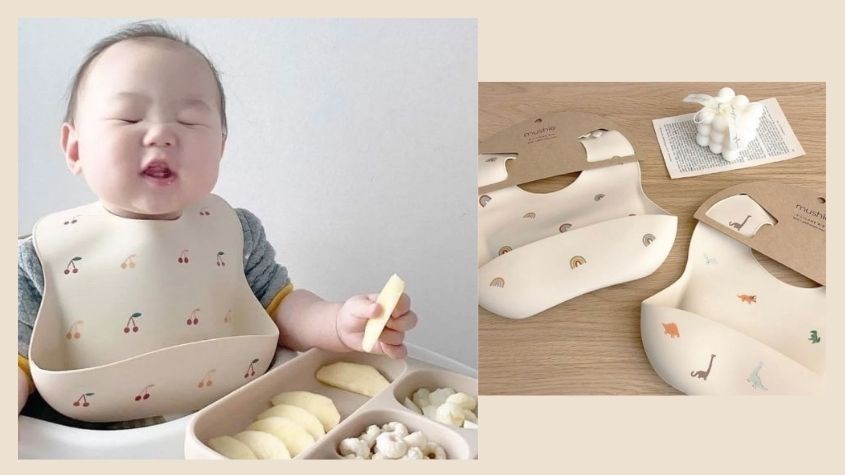 Yếm ăn dặm Mushie 