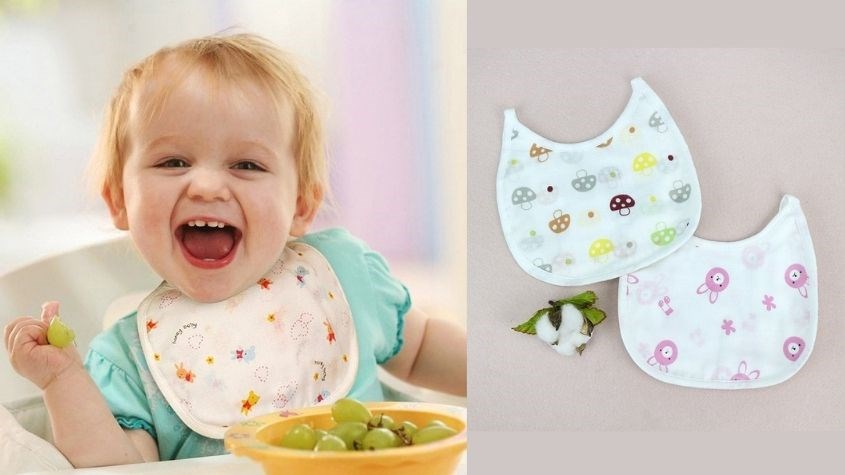 Yếm ăn dặm hai mặt