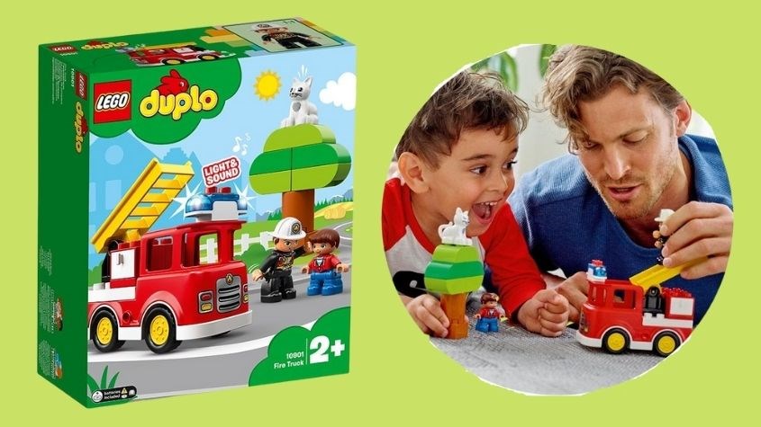 Đồ chơi xe cứu hỏa của bé Lego Duplo 10901 (21 chi tiết) phù hợp cho trẻ từ 2 - 5 tuổi
