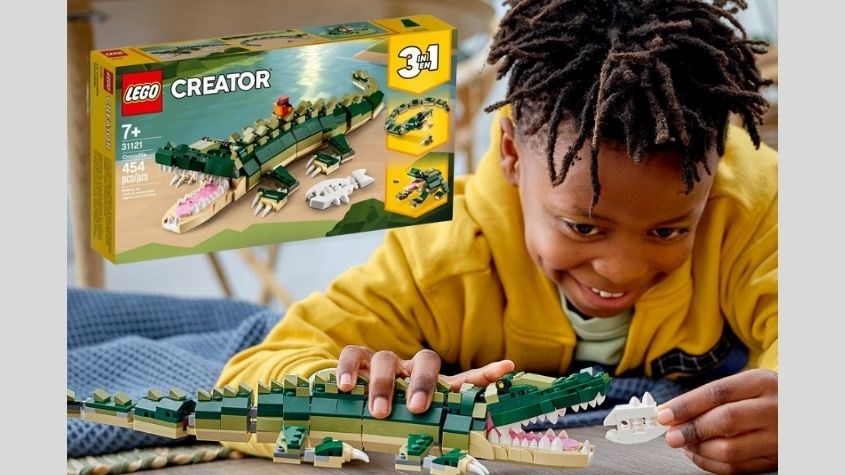 Đồ chơi mô hình cá sấu Lego Creator 31121 (454 chi tiết) được rất nhiều bé yêu thích