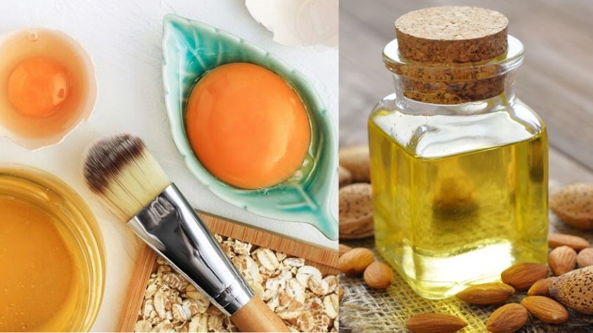 Tẩy da chết bằng yến mạch, trứng và dầu hạnh nhân 