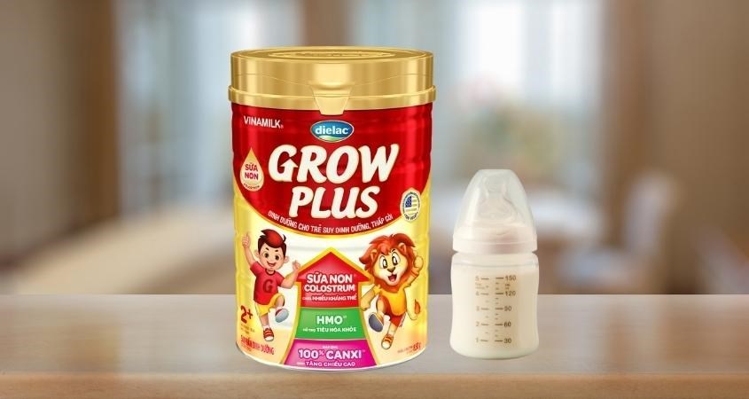 Sữa bột Dielac Grow Plus 2+ 850g (2 - 10 tuổi)