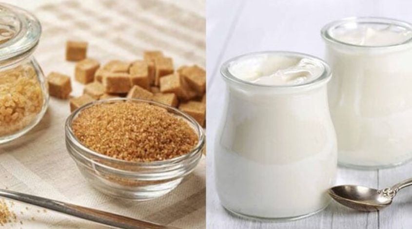  Đường nâu cùng sữa chua không đường