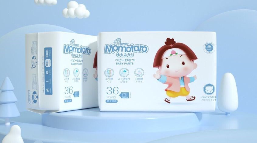 Tã Momotaro thiết kế siêu mỏng thoải mái cho bé vui chơi