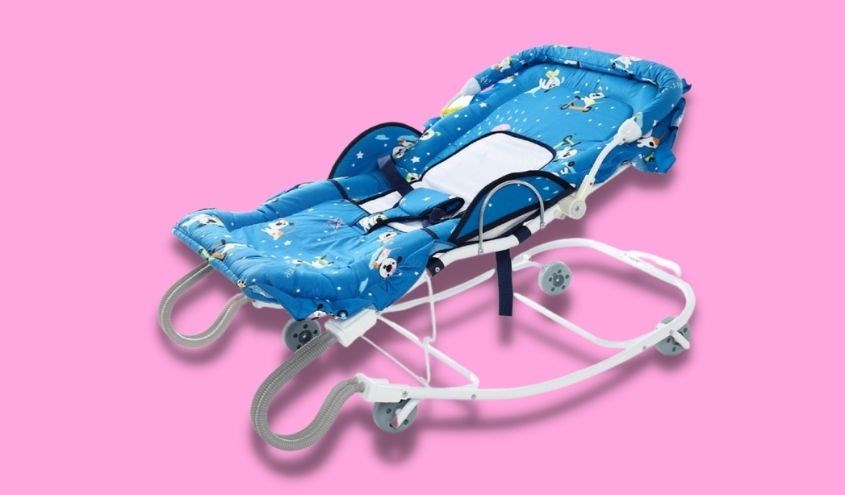 Xe 4 nhún ăn bột Autoru màu xanh đậm cho bé từ 10 - 15 kg