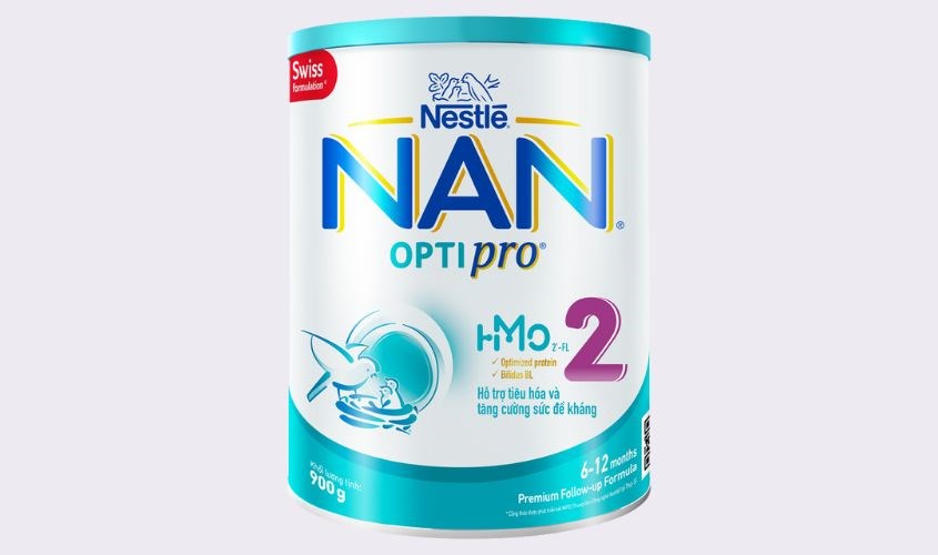 Sữa bột NAN Optipro số 2 900g (6 - 12 tháng)