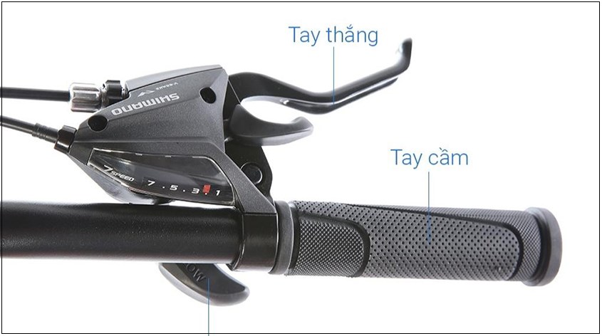 Ghi đông không sừng dễ điều khiển