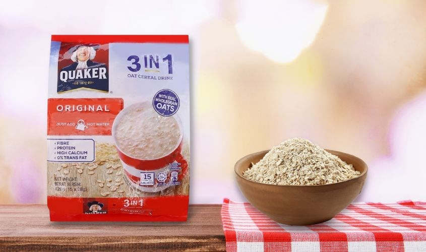 Yến mạch nguyên chất cán mỏng vị truyền thống Quaker 420g (dành cho bé từ 3 tuổi)