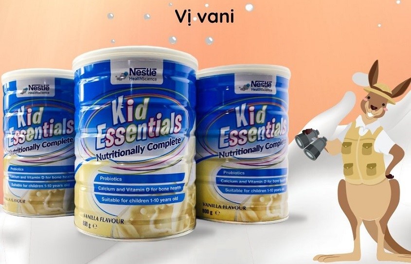 Sữa Kid Essential Sữa bột của Kid Essentials là sữa của hãng Nestlé nổi tiếng tại Thụy Sĩ dành cho bé 1 – 10 tuổi