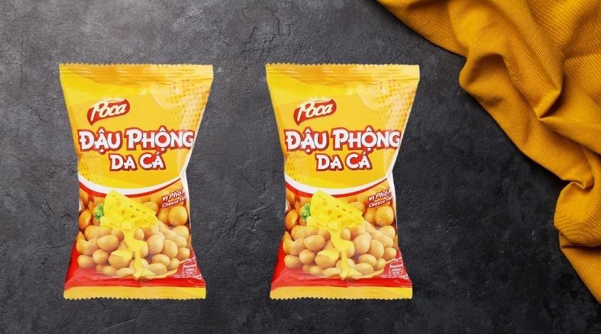 Đậu phộng da cá vị phô mai Poca gói 42g