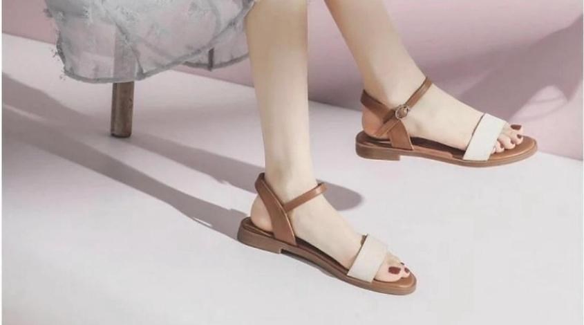 Sửa sandal quai ngang đế thấp