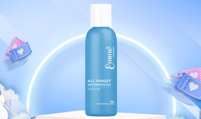 Dung dịch tẩy tế bào chết và tái tạo da mặt Emmié 10% PHA/NANO AHA/BHA 160 ml
