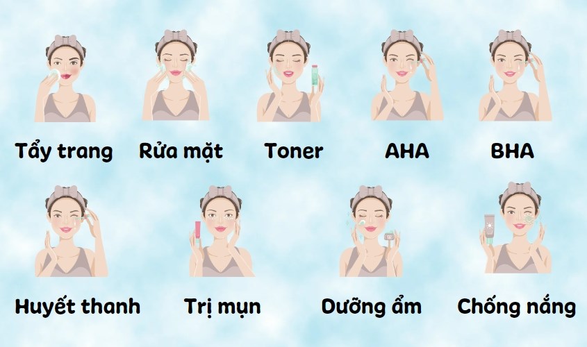 Cách sử dụng AHA và BHA cùng lúc