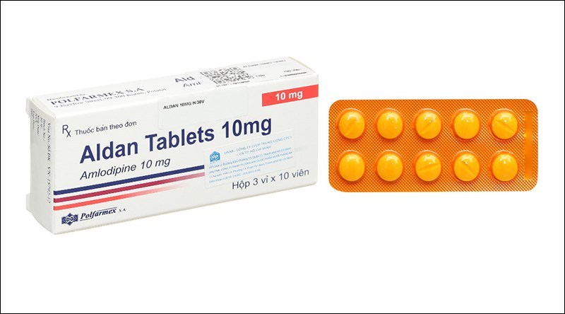 <div class='captionnews'>Aldan Tablets 10mg trị tăng huyết áp, đau thắt ngực (3 vỉ x 10 viên)</div> <div class='captionnews'>Aldan Tablets 10mg trị tăng huyết áp, đau thắt ngực (3 vỉ x 10 viên)</div>
