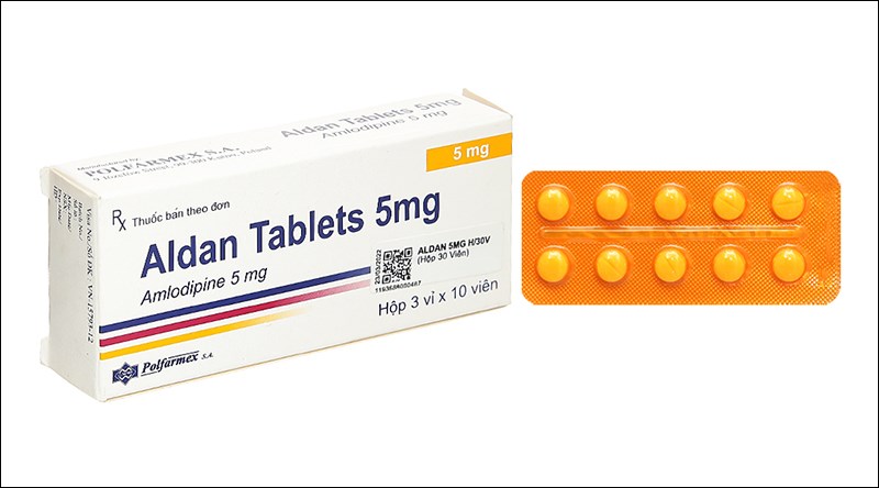 <div class='captionnews'>Aldan Tablets 5mg trị tăng huyết áp, đau thắt ngực (3 vỉ x 10 viên)</div> <div class='captionnews'>Aldan Tablets 5mg trị tăng huyết áp, đau thắt ngực (3 vỉ x 10 viên)</div>